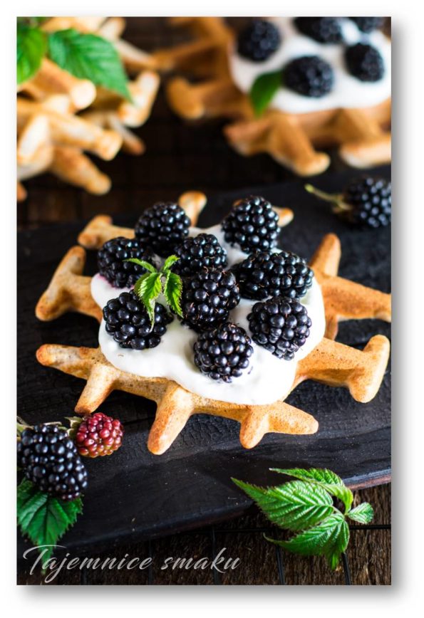 buckwheat-waffles-with-whipped-cream-and-blackberries
