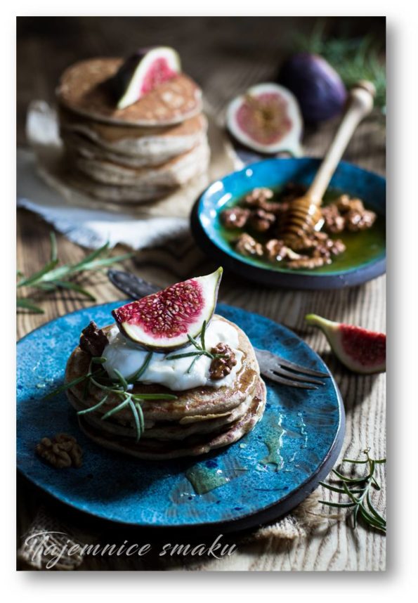 buckwheat-fritters-with-rosemary-served-with-goat-yogurt-honey-figs-and-nuts