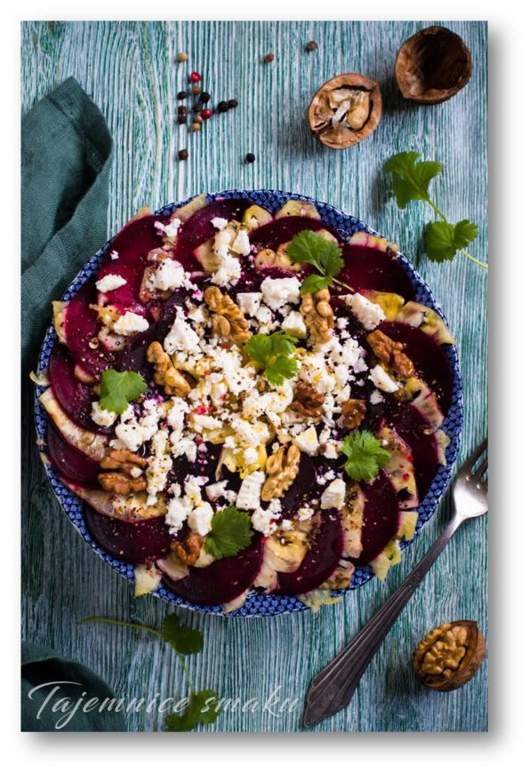 salad-with-beetroot-and-pineapple-with-feta-and-nuts